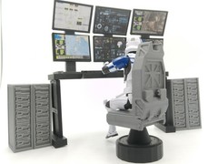 1:18 Scale Command Center Computer Diorama Set for 4″ Star Wars Figures
