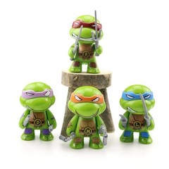 4PCS Ninja Turtles Action Figures Set Movable Model Limited Edition Toy