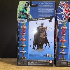 DC Multiverse John Stewart & Wally West Figures Click & Connect Ninja Batman