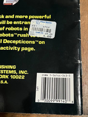 Transformers Generation 2 Decepticon Danger Coloring Activity Book 1993 Vintage
