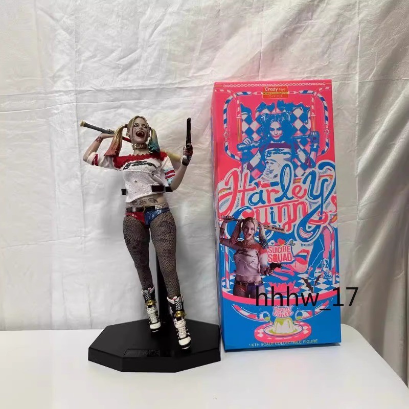Crazy Toys Suicide Squad Authentic Harley Quinn Joker Cloth Figure Model Gifts