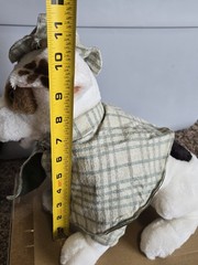 Vintage Wishbone Dog Plush 12″ PBS Jack Russell Terrier w/ Hat Cape Costume 1996