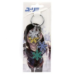 SNOWFLAKES Yuri on Ice 1 in. 4 Pcs. Key Chain Set (Snow Flake Anime KeyChain)