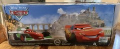 Disney Store Cars Mega Deluxe World Of Racing Die Cast Car Set Hudson Hornet New