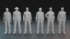The WRAITH Movie 1986 18 Figure 3D Printed 1:24 3″ Set Charlie Sheen Quaid Fenn