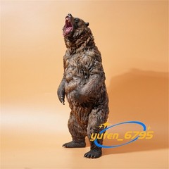 JXK 1/6 Fierce Brown Bear Figure Animal Model Scene GK Decoration Gift Toys New