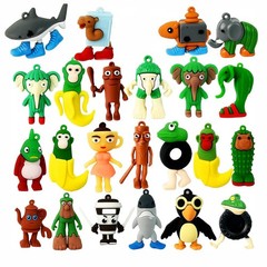 Italian Brainrot Toy,Tralalero Tralala Action Figures Keychain,Italian Brain Rot