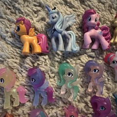 MLP My Little Pony Mini Figure Small 1” & 2″ Blind Bag Ponies Mixed Lot Of 24