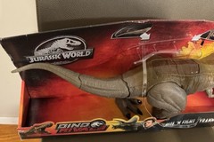 Jurassic World Dino Bite N’ Fight Tyrannosaurus T-Rex *Loose/Open Box Wear READ*