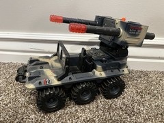 1998 Gi Joe Military Missile 9” 6 Wheel Jeep By Lanard Toys Plus 6 Figures -Read