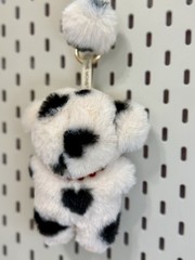 NEW Custom Made Monsters Cream Black Hearts PANDA BEAR Rainbow Plush Doll