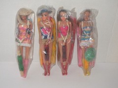 Vintage KO Clone Blow Mold Parachute Toy Action Figure Fashion Doll Lot 11″ NIP