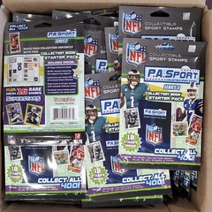 P.A. Sport NFL Sport Stamps Series 2 Collection Book Starter Pack – Lot of 85