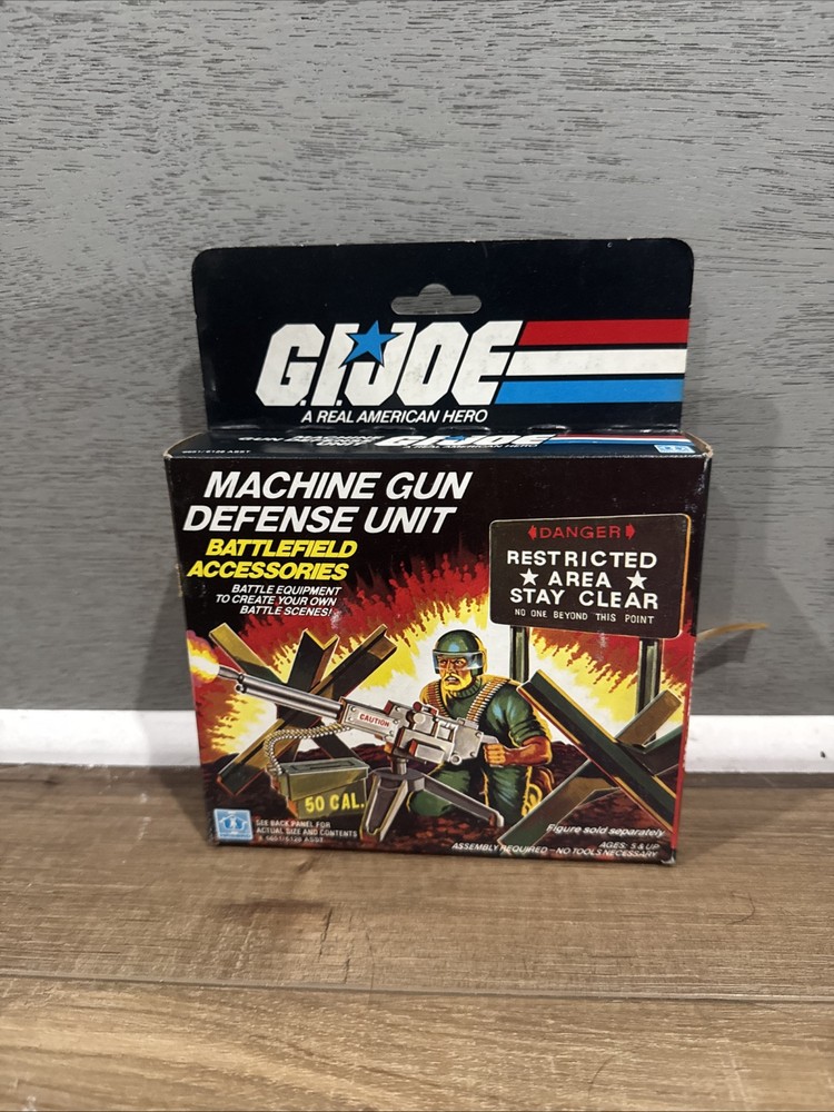 K24i0067 MACHINE GUN DEFENSE UNIT MIB MINT IN BOX SEALED BAG 1984 GI JOE VINTAGE