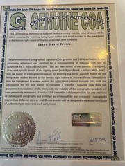 RARE Autographed Legacy Power Morpher Green/White Ranger Jason David Frank COA