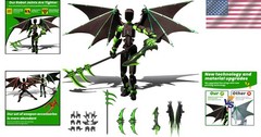 Dummy 13 Action Figure – Eco-Friendly Articulated Toy with Majestic Demon Wings