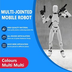 Dummy 13 Model Kit 3D Printed Articulated Robot Snap Fit Figure