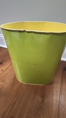 Vintage 1966 Batman & Robin Metal Trash Can Waste lithograph Cheinco 11.5″ Wear