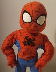 Hasbro Marvel Itsy Bitsy Spider-Man 2006 15″ Singing Plush Toy Works
