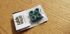 New Set Of Entitity Fingerboard wheels TEAL/BLUE.
