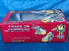 🟢🟡 Vintage G1 Transformers GHIBLI Springer w box GiG Italy 1986 🟡🟢