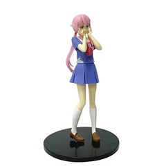 17cm Mirai Nikki Gasai Yuno Standing Pose Anime PVC Figure Desktop Collectible