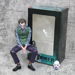 Dark Knight Joker Sitting Figure 24cm DC Heath Ledger PVC Collectible Model Toys