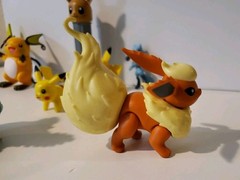 Pokémon Toys Figures Lot Of 7 Pikachu Flareon Bulbasaur Raichu Vinyl Plastic
