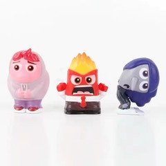 9Pcs/Set Mini Inside Out 2 Action Figure Toy Cartoon Movie Joy Anxiety Anger