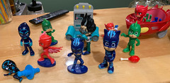Large PJ Marks Vehicle & Action Figure Toy Lot