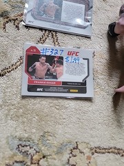 UFC Ultimate Collector Frankie Edgar Action Figure W/ 3 Panini Prizm Cards Mint