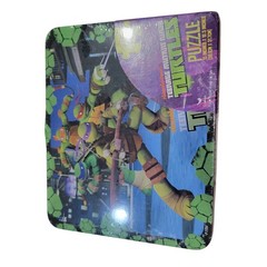 Teenage Mutant Ninja Turtles Tin Lunch Box + 48 PC Puzzle Nickelodeon New