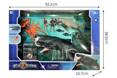Fun Storm Deep Sea Biology Series Sperm Whale King Octopus Children’s Model Toy