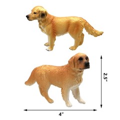 Dog Toys for Kids, Golden Retriever Family Playset, Detail and Realistic Pupp…