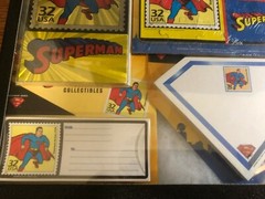 1998 SUPERMAN COLLECTION LOT US POST OFFICE IN SHADOW RIKER BOX GLASS TOP MINT