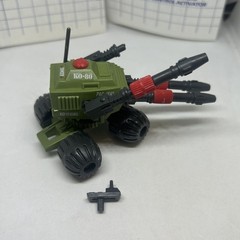 Lot of 2 Vintage 1983 GI Joe PAC RAT Machine Gun & Flame Thrower w/Blueprints