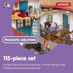Horse Club – 115 PC Lakeside Riding Center Horse Toy Playset with Horses and …