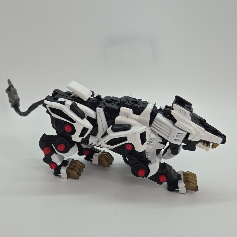 Tomy Zoids White Liger Zero Robot Figure 2002 Hasbro Incomplete
