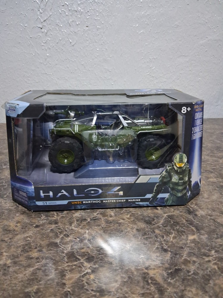 Jada Toys Halo 4 UNSC Warthog Collector’s Edition NIB Die Cast 2012 W Figure