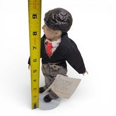 Presents Charlie Chaplin Collector Doll P3785 1990 Cane Accessory Vintage Figure