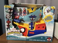 Spidey and His Amazing Friends WaterWebs Bubble Pirate Ship Toy DAMAGED BOX