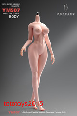 YM507 1/6 Female Body Pale Plump Slender Waist 12″ Detail Action Figure Model