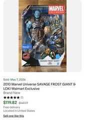 Savage Frost Giant 12″ & Loki Marvel Universe 4” Walmart Exclusive Hasbro RARE!