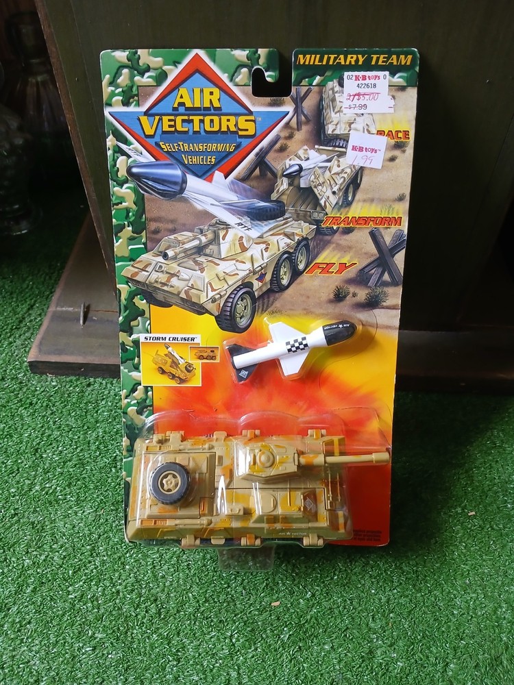 AIR VECTORS SELF TRANSFORMING VEHICLES MILITARY TEAM STORM CRUISER SEALED READ