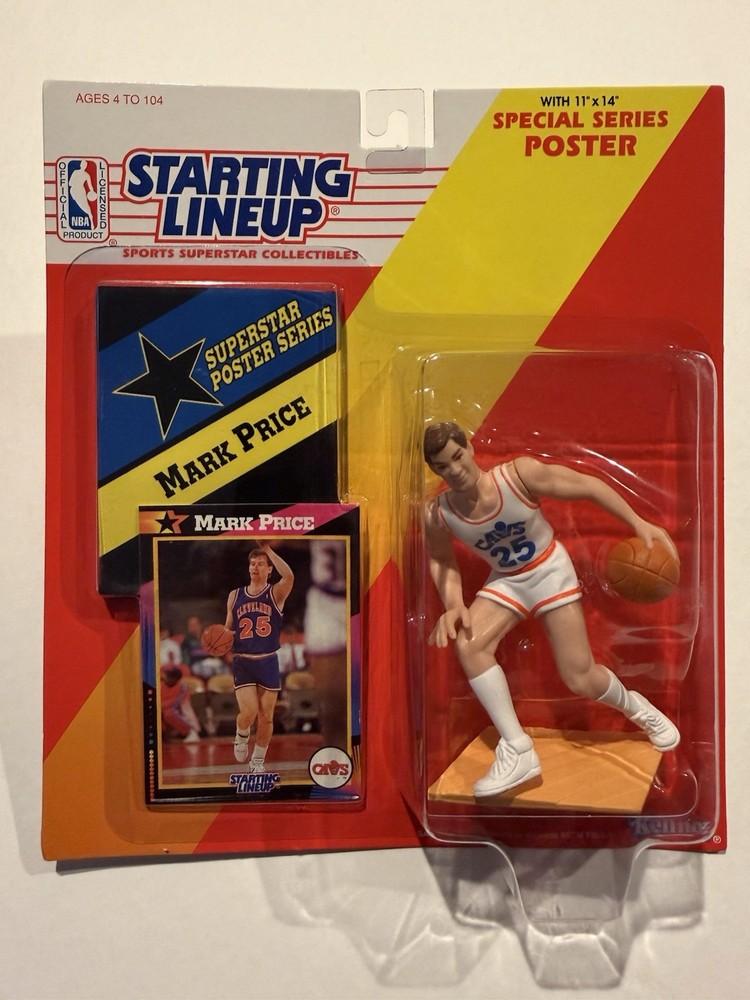 💥🏀 1992 MARK PRICE Starting Lineup, Cleveland Cav’s, NBA, Card & Poster 🏀💥
