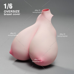1:6 Female Bust Cover Pale Super Large Breast Model For 12” PH TBL Figure Body