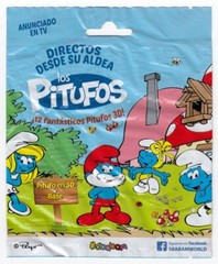 Sbabam Smurfs Series 1 (2016) – Brainy Smurf on Base (9 cm / 3.5″) + Mystery Bag