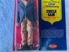 1976 Vintage Fun World, “Uncle Sam” Great Americans Figures. NEW!!!!
