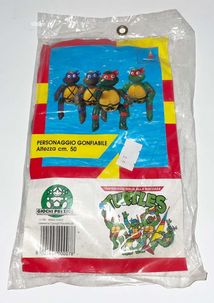 TURTLES TMNT INFLATABLES FIGURES MIKE Michelangelo | 50cm 19.5″ Italy ’90 Ninja