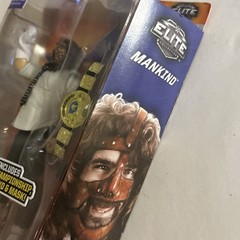 WWE MANKIND Summer slam ELITE Figure Mattel WWF CHAMPIONSHIP Belt & Mr. Socko